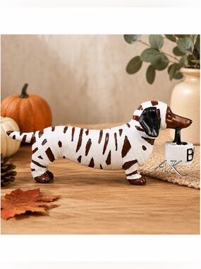 Dachshund Mummy Figurine Statue 🐾 Doxie Wiener